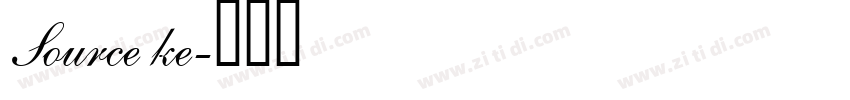 Source ke字体转换